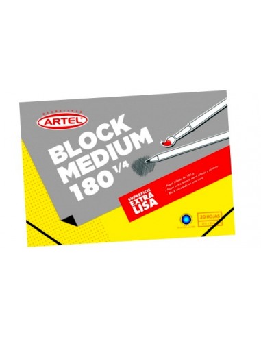Block Dibujo Medium 180 1/4 20hj Artel